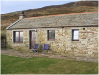 The exterior of Scar Cottage on Hoy