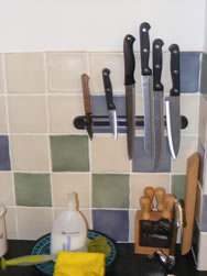 Knives in Scar kitchen