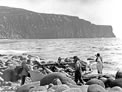 Fishermen in Rackwick Bay