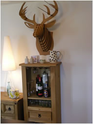 Drinks cabinet in Scar Cottage